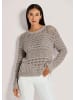 MADELEINE Pullover mit Ajour-Muster in cappuccino