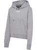 Hummel Hoodie "Hmlelemental Short Hoodie Woman" in Grau