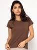 SASSYCLASSY T-Shirt mit Raglannaht in Braun