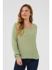 Kaffe Langarm-Bluse Amber Regular fit in Oil Green