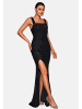 Moda Minx Abendkleid Freya Long Slit Dress in black