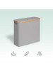 relaxdays Toilettenpapier Aufbewahrung in Grau - (B)43 x (H)38 x (T)17 cm