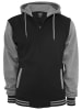 Urban Classics Urban Classics Herren 2-tone Zip Hoody in blk/gry