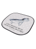 Mr. & Mrs. Panda Sonnenschutz Axolotl Schwimmen mit Spruch in Grau Pastell