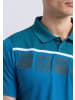 erima 5-C Poloshirt in oriental blue/colonial blue/weiss