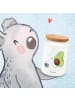 Mr. & Mrs. Panda Keksdose Avocado Tanzen ohne Spruch in Weiß