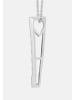 Ethische Diamanten Halskette aus 375 Weißgold mit Lab Grown Diamant
