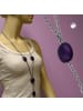 Gallay Perlenkette lila 100cm lang in lila