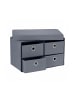relaxdays Sitzbank in Grau - (B)60 x (H)39 x (T)38 cm