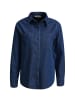 Smith&Soul Lyocell Denim Shirt Collar Blouse in Dark Denim