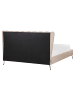 Beliani Doppelbett MIRIBEL in Beige/Gold - (W) 187 x (H) 112 x (L) 218 cm