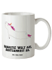 Mr. & Mrs. Panda steingut tasse Einhorn Yoga mit Spruch in Weiß