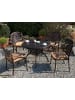 Beliani Esstisch SALENTO in Braun - (W) 102 x (H) 72 x (L) 102 cm