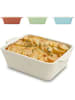Praknu Auflaufform Keramik Weiß 21cm – Backofen 280°C & Mikrowelle