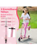 COSTWAY Scooter mit LED-Räder ab 3 Jahren in Rosa