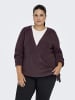 ONLY Carmakoma Strickjacke in Rose Brown