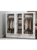 ebuy24 Kleiderschrank New Mexico Weiß 244 x 58 cm