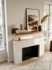 KADIMA DESIGN Wandregal MUMBAI Massiv-Holz Holzregal 110 cm Landhaus-Stil in Massivholz