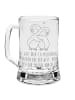 Mr. & Mrs. Panda Bierbecher Pinguine Kuscheln mit Spruch in Transparent