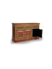 Giner y Colomer Holz-Sideboard aus Mangoholz und handbemaltem MDF in Multicolored