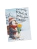 Mr. & Mrs. Panda Bildkarte Pinguin Winter Pommes Design mit Spruch in Weiß
