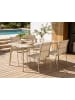Beliani 5-tlg Gartentisch Set CARAVINO in Beige/Braun