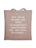 Mr. & Mrs. Panda Shopping Tasche Spruch Inspirierender Professor... in Braun Pastell