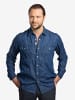 Checker Hemd Dynasty Denim in Dark Blue, Navy