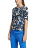 MARC CAIN T-Shirt mit floralem Print in Blau