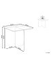 Beliani Beistelltisch AMISK in Transparent - (W) 50 x (H) 46 x (L) 50 cm