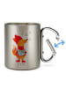 Mr. & Mrs. Panda Camping Tasse Fuchs Sänger ohne Spruch in Silber