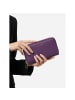 Lazarotti Bologna Leather XL Double Zip-Around Geldbörse RFID Leder 20 cm in purple
