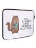 Mr. & Mrs. Panda Notebook Tasche Katze Dose mit Spruch in Weiß