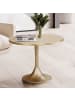 KADIMA DESIGN Couchtisch Metall 60x60x46,5 cm Sofatisch Aluminium, Design