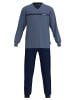 Tom Tailor Pyjama Maine in blau-mittel-uni