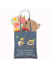 Mr. & Mrs. Panda Tasche Hummeln Kleeblatt mit Spruch in Indigo Blue