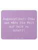 Mr. & Mrs. Panda Mouse Pad Spruch Augenoptiker Schärfe mit Spruch in Lavendeltraum