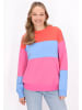 myMo Women Sweatshirt in Pink Blue Multicolor