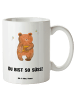 Mr. & Mrs. Panda Keramiktasse Bär Honig mit Spruch in Weiß