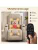 HOMCOM Massagesessel in Cremeweiß 99L x 82B x 103H cm