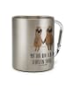 Mr. & Mrs. Panda Tasse Faultier Pärchen mit Spruch in Silber