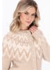 DreiMaster Women Cardigan in beige multicolor