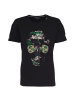Roberto Geissini Skull Hawaii T-Shirt Schwarz Unisex