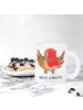 Mr. & Mrs. Panda Becher Rotkehlchen Weihnachten mit Spruch in Transparent