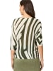 Zero  Oversized-Strickpullover mit Print in Patch KhakiCream