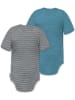 Normani Outdoor Sports 2er Set Doppelpack Baby Merino Body in Grau/Blau