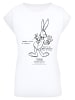 F4NT4STIC T-Shirt Looney Tunes Bugs Bunny White Belly in weiß