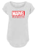 F4NT4STIC T-Shirt Marvel Logo Waschsymbole in weiß
