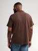 Petrol Industries Klassisches Poloshirt in Plus Size Missoula in Braun