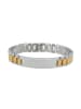 Adeliás Unisex Armband – Gliederarmband aus Edelstahl 20,5 cm in silber